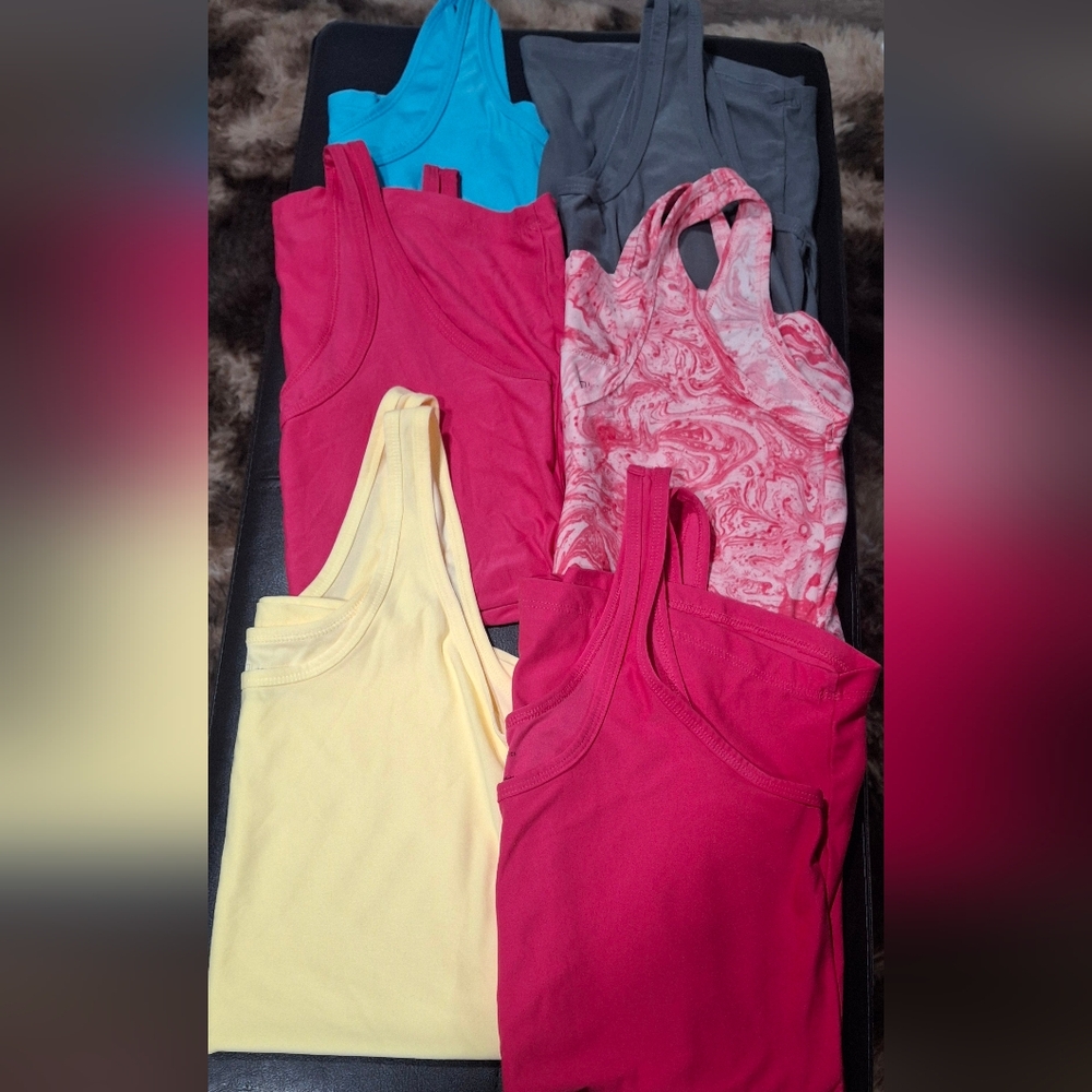6 Pc Womens No Boundaries Multiple Colors Tank Top Smoke Free Home - Picture 3 of 10